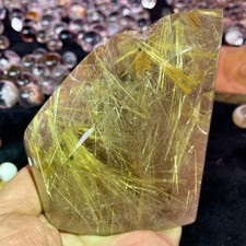 1.6LB TOP Natural Rutilated mineral specimen reiki Decor A++