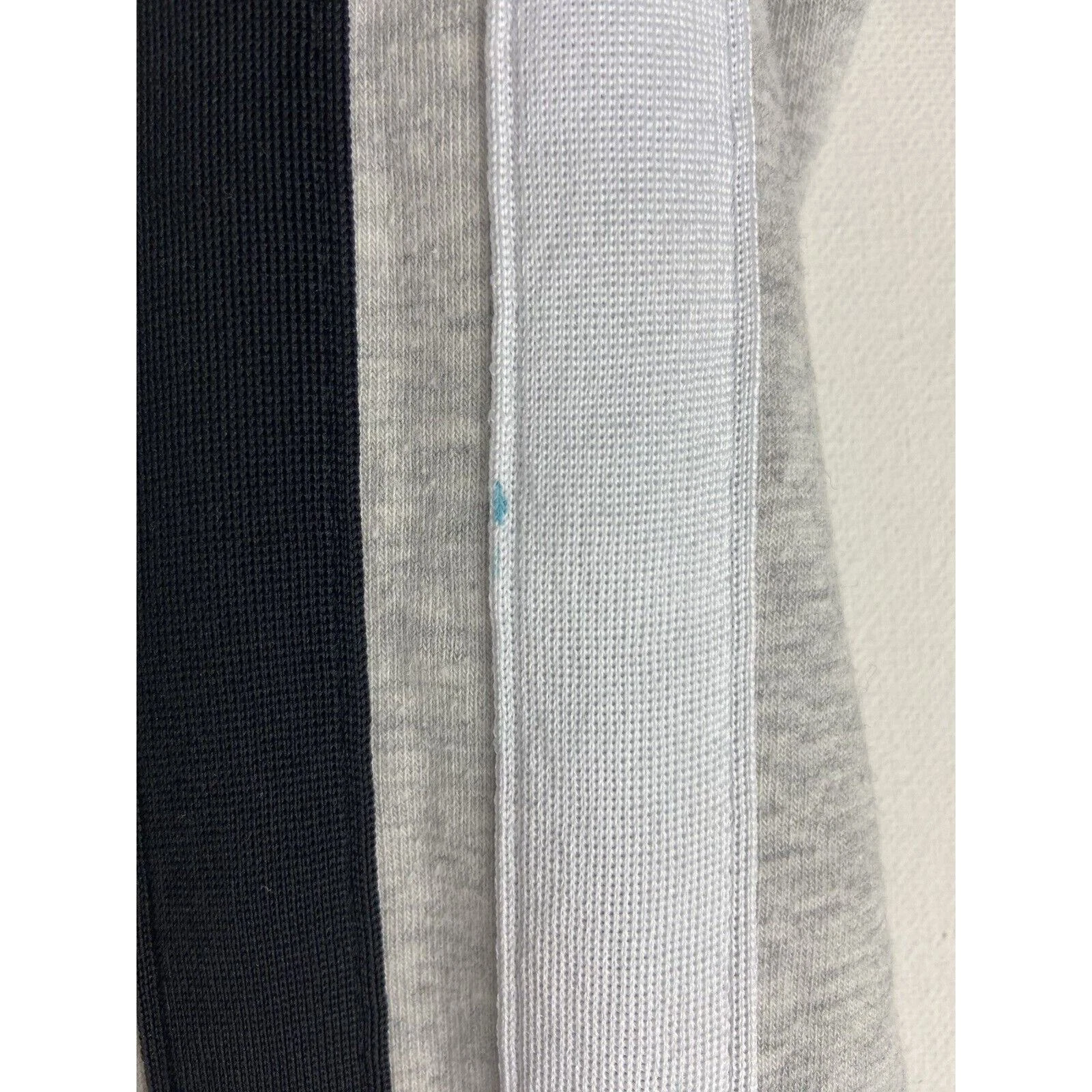 UNDERCOVER Victoria’s Secret Felpa con Cappuccio e Zip Rosa Grigio Nero Bianco Righe Taglia Large (539)