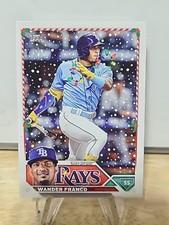 2023 Topps Holiday Wander Franco Lights Necklace Variation & Base Tampa Bay Rays