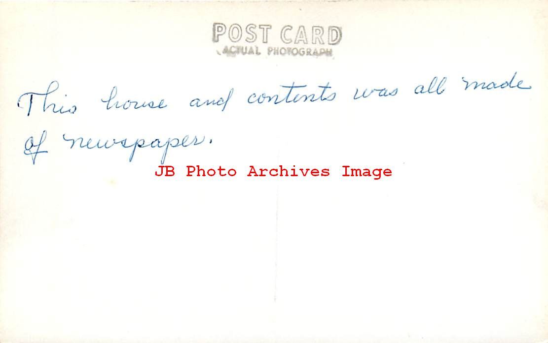 MA, Pigeon Cove, Massachusetts, RPPC, Paper House, Mr & Mrs Stenman