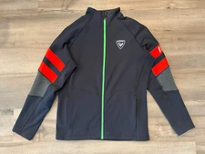 Rossignol Hero Clim Dark Blue Men's Full Zip Midlayer Jacket - Sz M - Ships Free