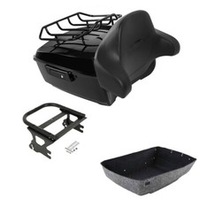 King Trunk Luggage Backrest 2 Up Mount Rack Fit For Harley Electra Glide 97-2008
