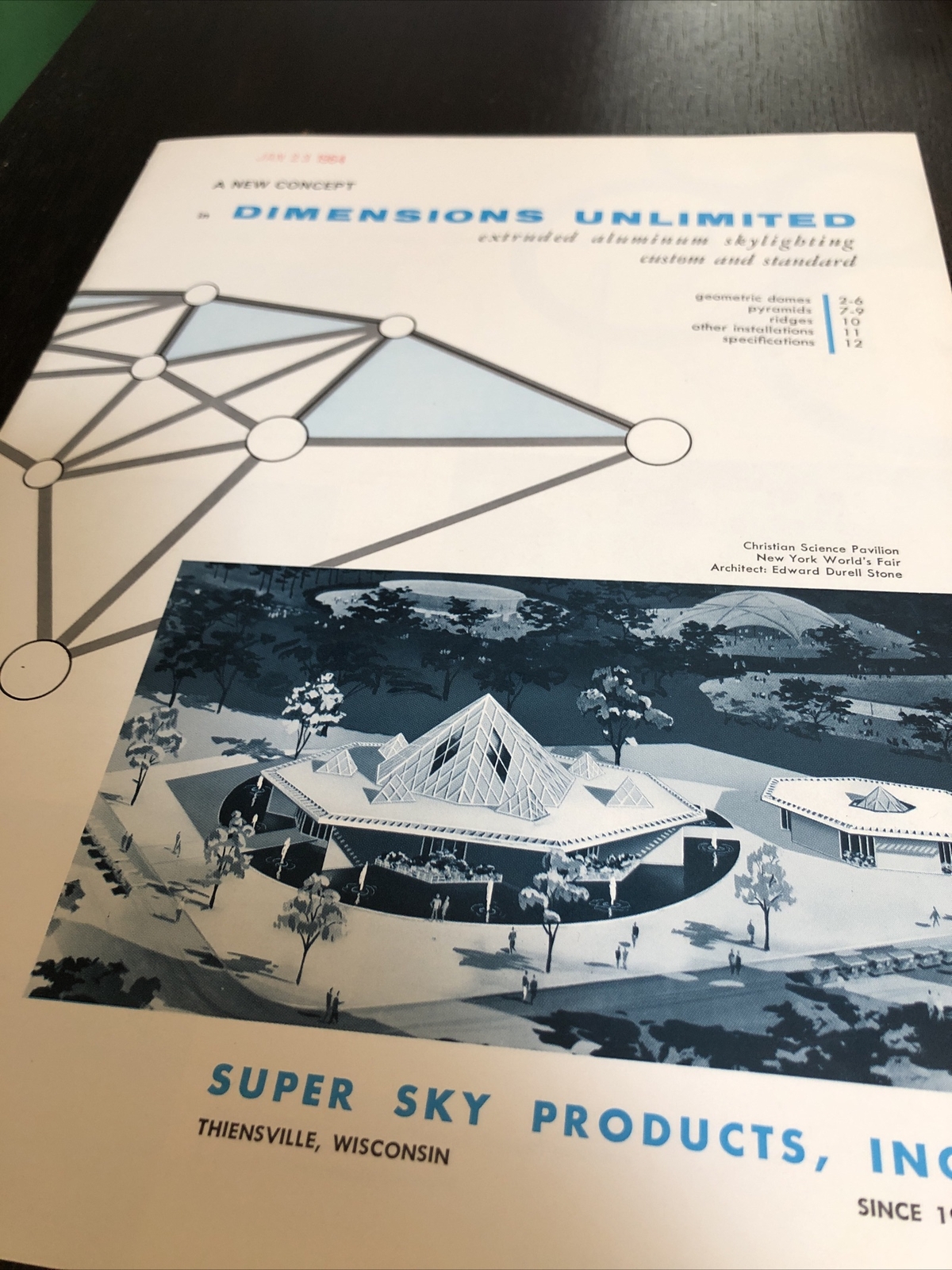 Vintage 1964 Skylighting Catalog~ Dimensions Unlimited by Super Sky Products
