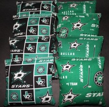 DALLAS STARS Cornhole Bean Bags 8 ACA Regulation Toss Bags NHL Hockey Fans Gift