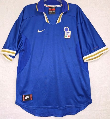 National Team Italy Euro 1996 Nike Home Vintage Football Shirt Soccer Jersey 2XL