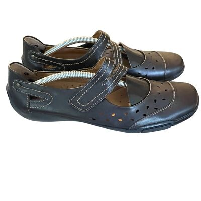 Array Black Breeze Mary Jane Strap Cut Out Comfort Shoes Women's Size 8.5N