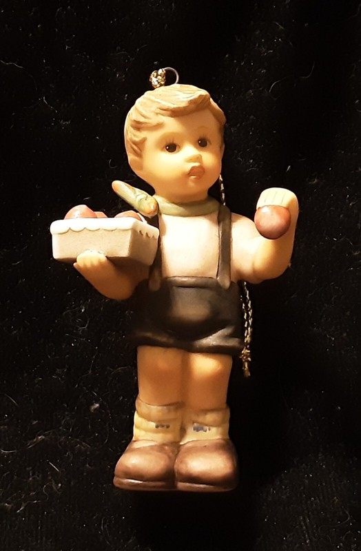 Vintage Berta Hummel Goebel Christmas Ornament I Made Them Myself, Set 18/96056