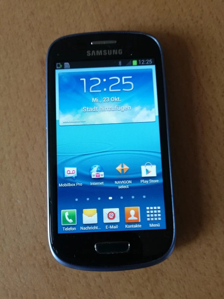 Samsung  Galaxy S III mini GT-I8190 - 8GB - Pebble Blue (T-Mobile) Smartphone, Foto 2 von 4