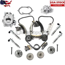Full Timing Chain Set & 4VVT Cam Phaser Int Exh For Equinox CTS SRX SRX 3.0 3.6L