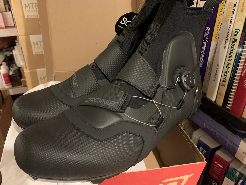 CRONO CW-1-21 MTB Carbocomp Zapatillas de Ciclismo Talla 46, Color Negro - Nuevas Foto 3 de 4