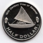 2012  Micronesia large Half Dollar Sailing boat
