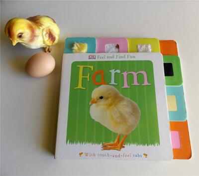 ''FEEL & FIND FUN: FARM'' TOUCH TABS BOARD BOOK 2013 DK PUBLISHING-CHARLIE GARDNER