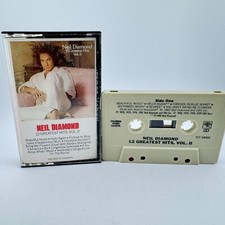Neil Diamond 12 Greatest Hits II Vintage Cassette Tape Album Columbia