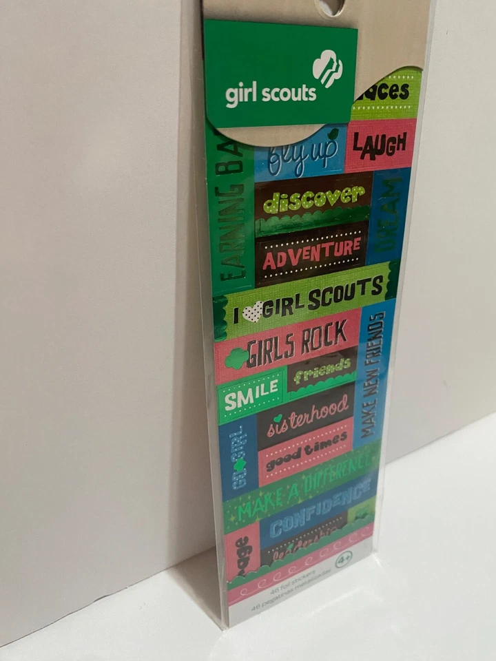 *RARE* GIRL SCOUTS Foil SISTERHOOD Stickers New Sealed - Image 2 of 4