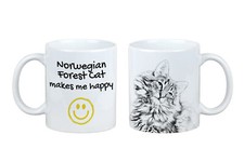Tazza Norvegese Del Bosco Con Gatto Mi Rende Felice. Art-Dog