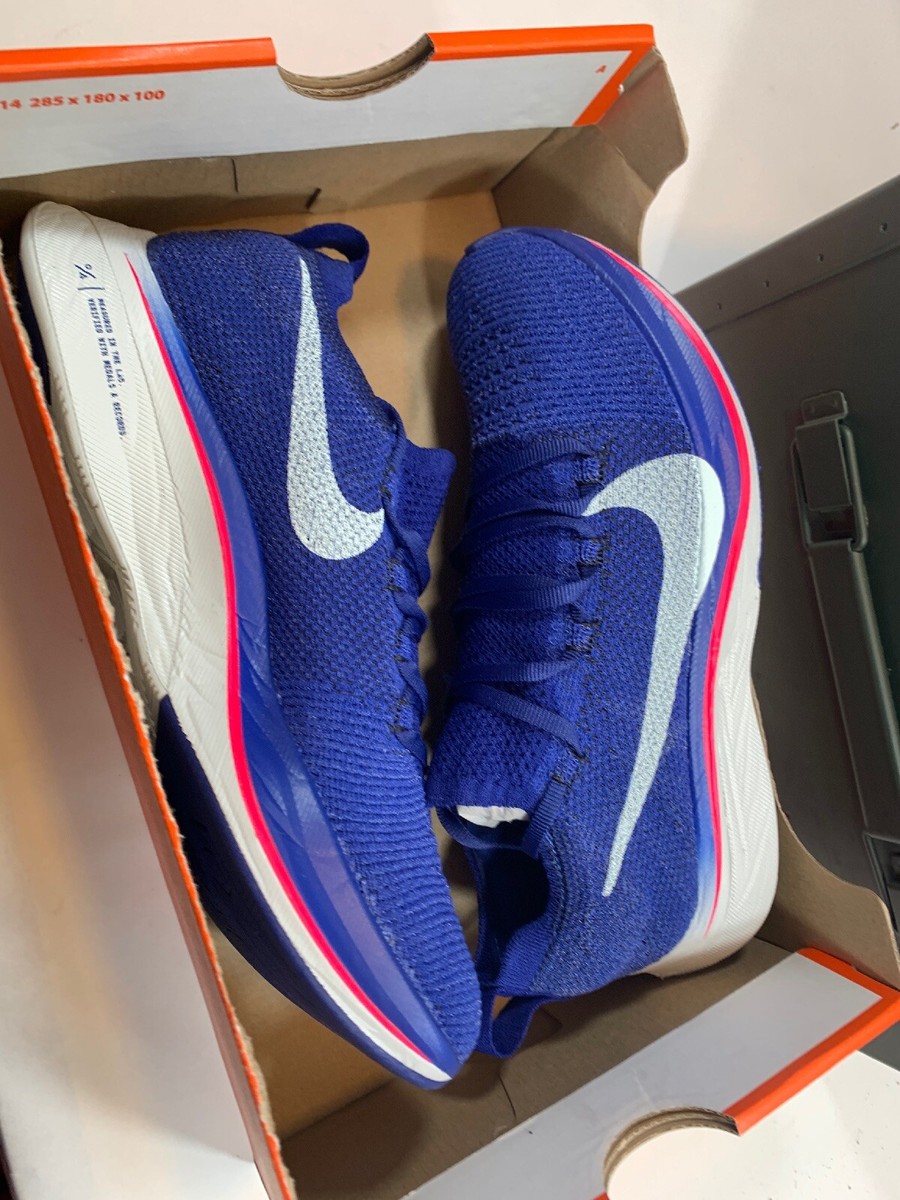 Nike Vaporfly 4% Flyknit Deep Royal Blue Aqua New Men's Size 4.5
