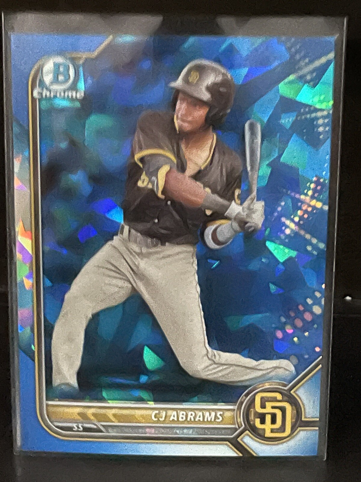 2022 Bowman Chrome Sapphire Edition CJ Abrams Rookie Card RC #12 Nationals