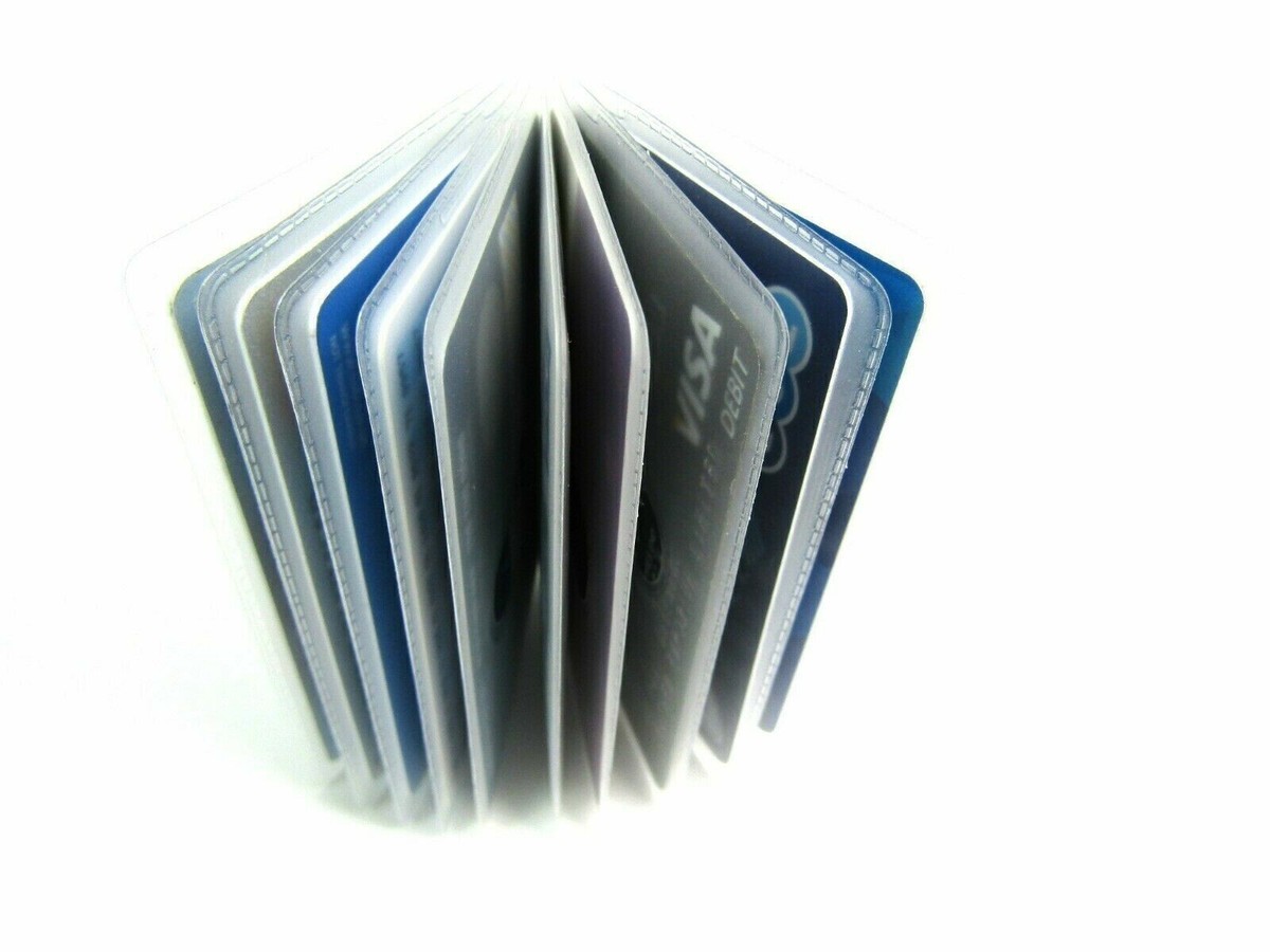 Plastic Businesses&Credit Card Cases Holders For Men 20-Card Credit Card Holder Replacement Inserts - Clear Plastic Portrait Sleeves Plastic Men's Wallets With Credit Card Plastic Businesses&Credit Card Cases Holders For Men 20-Card Credit Card Holder Replacement Inserts - Clear Plastic Portrait Sleeves Plastic Men's Wallets With Credit Card