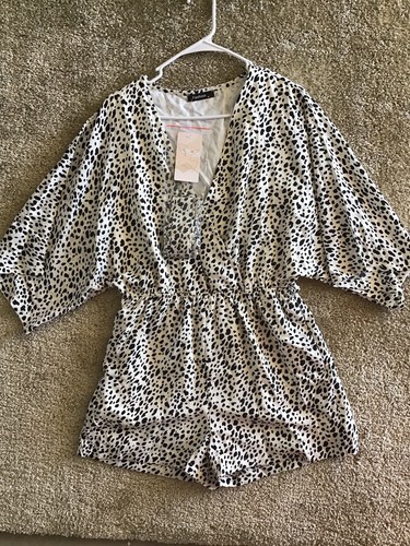 Women’s Romper Cheetah Print Size Medium