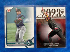 2022-24 Topps Noelvi Marte RC Greatest Hits MLB Mariners Reds (2 Card Set)