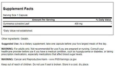 Swanson Herbal Supplements Full Spectrum Gymnema Sylvestre Leaf 400 mg 100 Caps