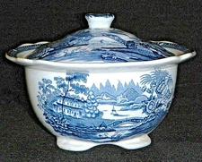 Vintage Arthur Wilkinson Royal Staffordshire 'Tonquin' Blue & White Transferware