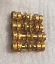 4 Gold Plated Speaker Binding Post Terminals - 2 Pairs