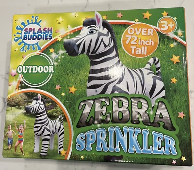 BRAND NEW LIFESIZE SplashBuddies ZEBRA SPRINKLER (Over 6ft Tall)   