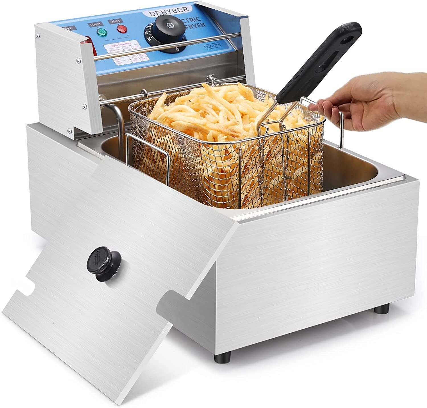 COMKERI Deep Fryer with Basket(10.6QT/10L),1800W Countertop Electric Deep Fryers eBay