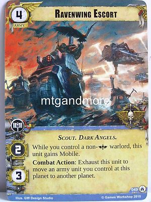 Warhammer 40000 Conquest LCG - Ravenwing Escort  #049 - Legions of Death