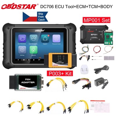 OBDSTAR DC706 ECU ECM TCM Body Clone Tool ECU Flasher & MP001 Kit & P003+ Kit