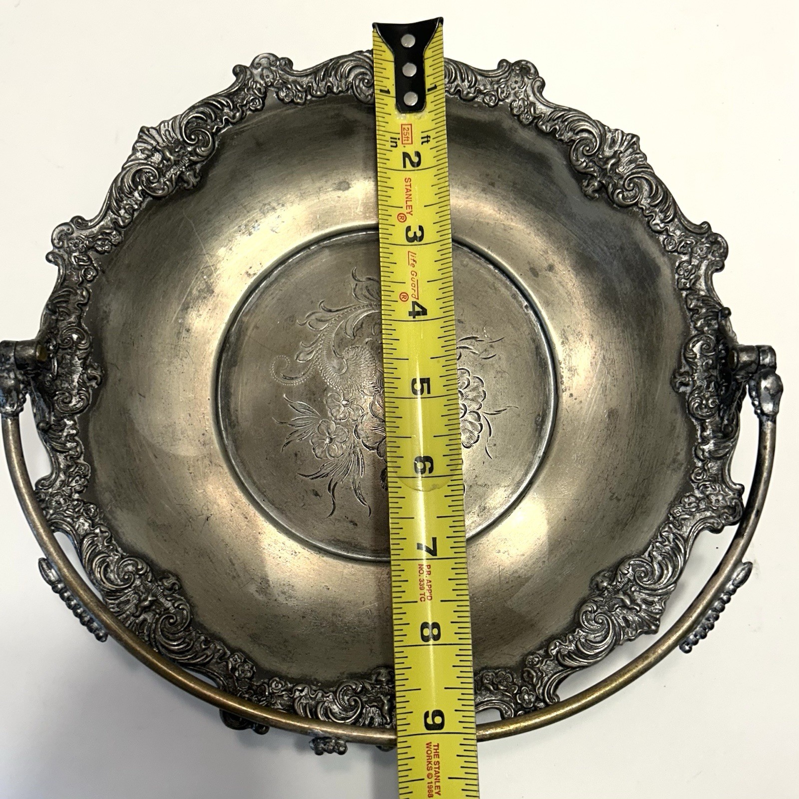 Antique Middletown Silver Co Brides Basket Quadruple Plated Victorian Era 1901