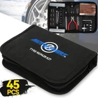 45Pcs Repair Tire Tool Kit Flat Pro Duty Car Truck Heavy Plug Motorcycle Patch