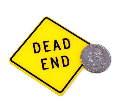 Melody Jane Puppenhaus Dead End Straßenschild Zaun Bahnstraße Bauarbeiten 1:12