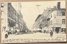 1906 Haverhill MA, Merrimack Street, Essex County, Postcard