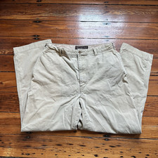 VTG 90s Abercrombie  Fitch Wide Leg Baggy Chinos Mens Tan Pants - 32x29