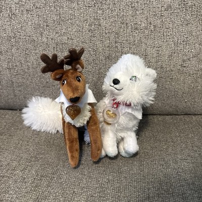 Elf Pets Arctic Fox & Reindeer Plush Christmas Holiday White Elf On A Shelf