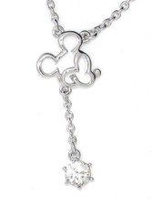 Disney Arribas   Mickey Mouse Dangle Necklace Made with Crystals from Swarovski