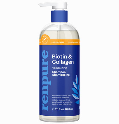 Renpure Biotin & Collagen Thickening Shampoo, for All Hair Types, 28 oz