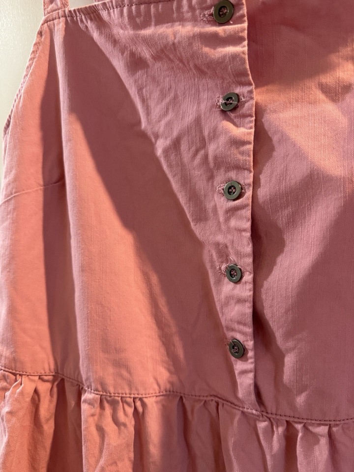 City chic denim tie maxi dress size S Small ice pink wash