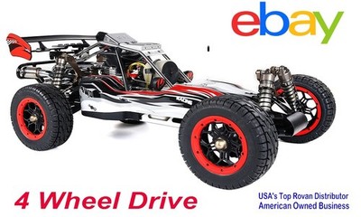 Rovan 5S 36CC 1/5 Scale 4 Wheel Drive Gasoline Buggy Red Ready to Run