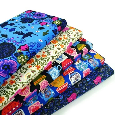 Ruby Star Society Hello Alice 100% cotton Alice in Wonderland, Cheshire Cat