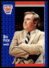 1991-92 Fleer Bill Fitch New Jersey Nets #132