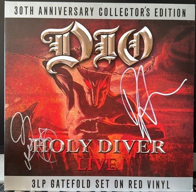 Dio   Holy Diver Live RED 3LP Gatefold Autographed RUDY SARZO+DOUG ALDRICH READ
