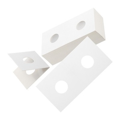 100Pcs 2 x 2 Coin Flips 17.5mm Cardboard Paper Coin Holders White