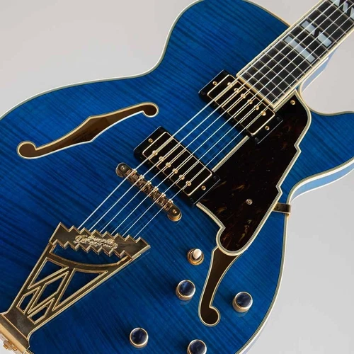 D'Angelico NYSS-3BFM Blue Burst electric guitar