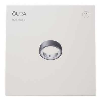 OURA Ring 4, Größe 11, Stealth Schwarz, Smart Ring Tracker: Sport, Schlaf - NEU