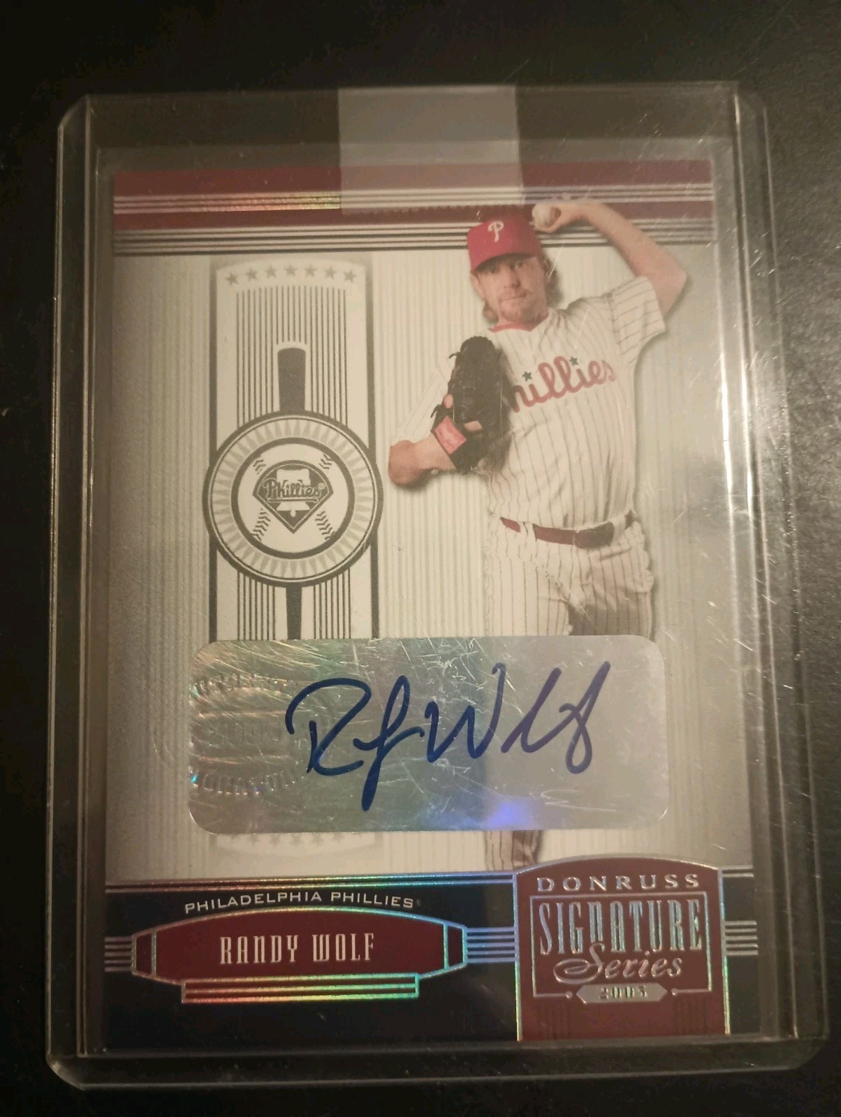 2005 Donruss Signature Series - Randy Wolf #102 Silver Signatures (AU)