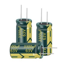 Cermant 5Pcs 63V 3300UF Aluminum Electrolytic Capacitors 18x40MM0.71x1.57in H...