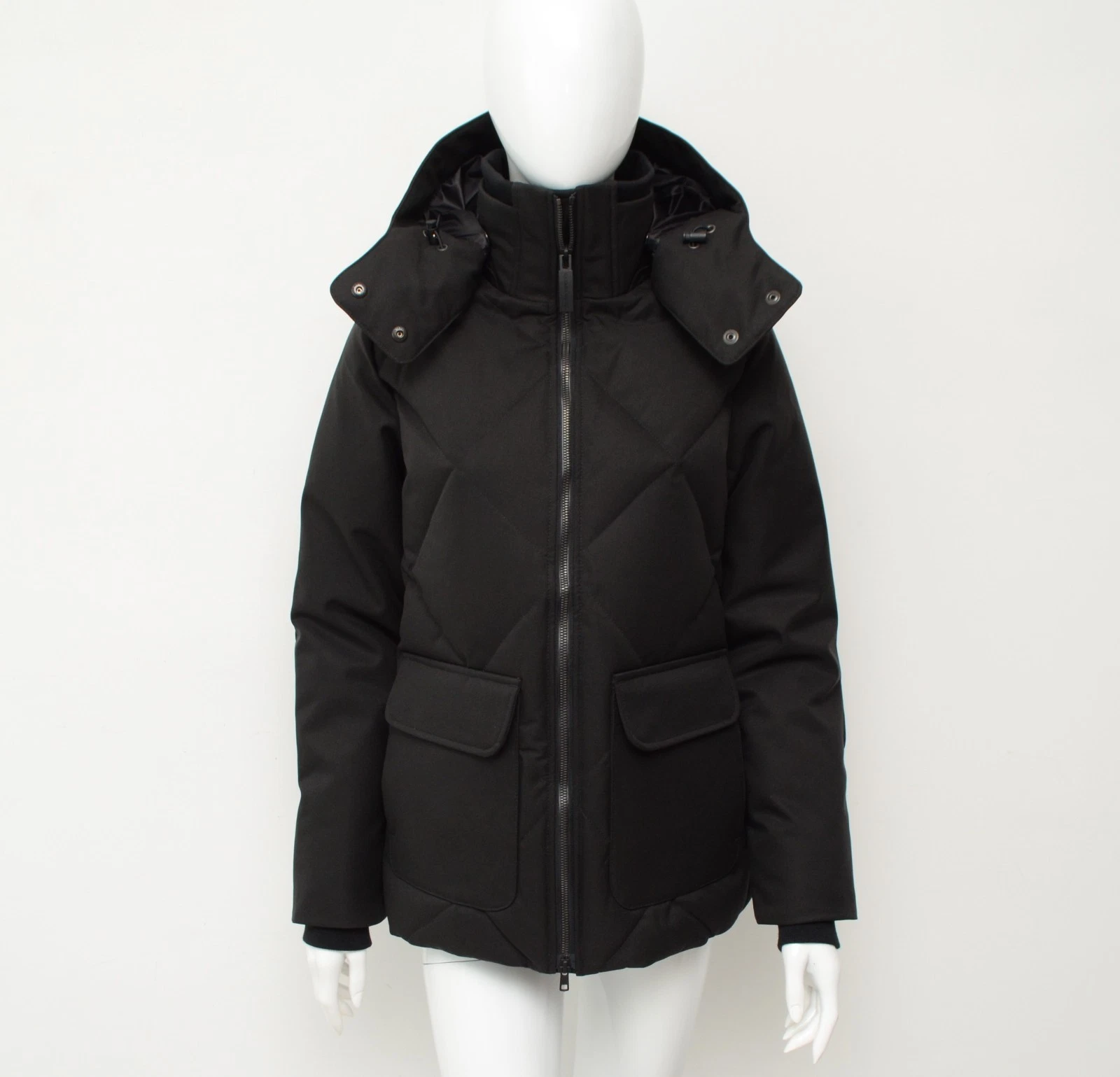 Autentico parka piumino donna Canada Goose Twillingate nero taglia S